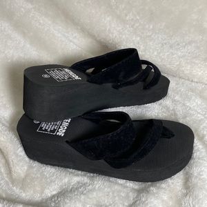 Black Platform Sandals